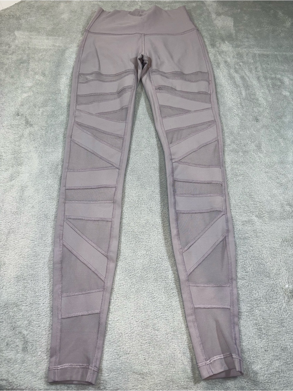 Lululemon Wunder Under Pant HR *Tech Mesh 28" - Gray - Size 4